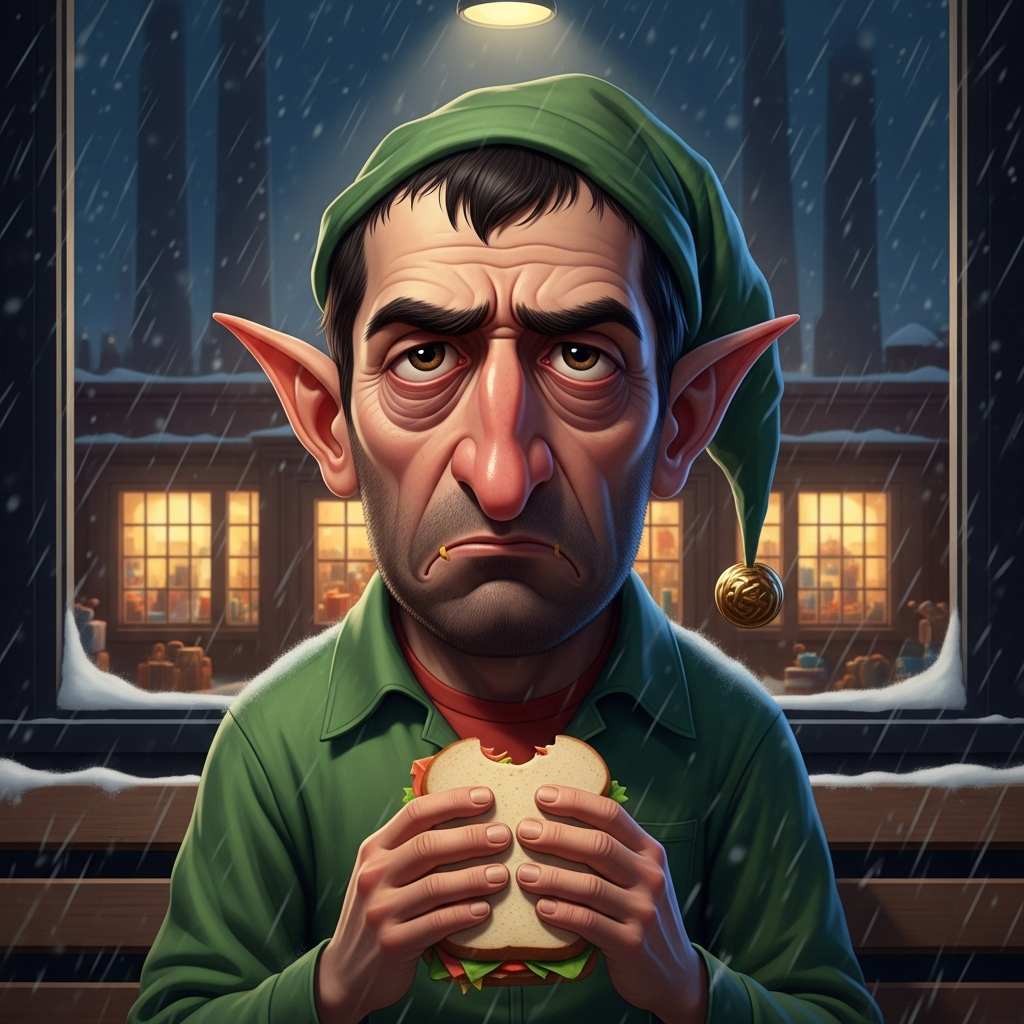 lunch break in the rain