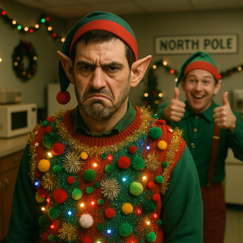 mandatory holiday sweater