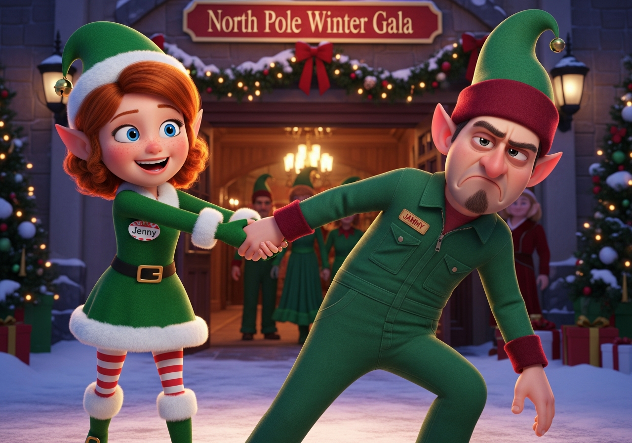 dragging jammy to party