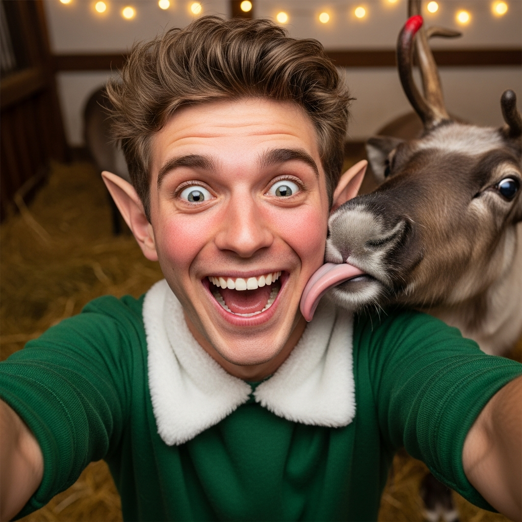 Reindeer Selfie